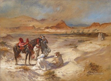 Árabe Painting - SIROCCO SOBRE EL DESIERTO Frederick Arthur Bridgman Árabe